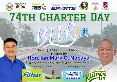CDO 74th Charter Day: Beer Run Cagayan de Oro City 2024!.